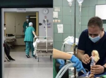 Σαρώνει στο Διαδίκτυο: Γιατρός στη Λάρισα προσπαθεί να καθησυχάσει κοριτσάκι στο χειρουργείο με κούκλα Barbie