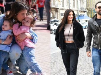 «Χαμογέλα μπαμπά»: Οι δίδυμες κόρες των Τανιμανίδη και Μπόμπα πήραν τα κινητά και τους φωτογράφισαν αγκαλιά