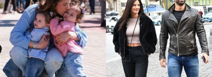 «Χαμογέλα μπαμπά»: Οι δίδυμες κόρες των Τανιμανίδη και Μπόμπα πήραν τα κινητά και τους φωτογράφισαν αγκαλιά