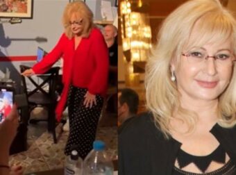 Ένα μαγαζί ολόκληρο την κοιτούσε – Το βαρύ ζεϊμπέκικο της Αγγελικής Νικολούλη σε μεγάλα κέφια