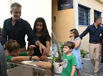 Όλοι μαζί να πάμε την Αθήνα πιο ψηλά: Ο Κώστας Μπακογιάννης ψήφισε και τα παιδιά του κέρδισαν τις εντυπώσεις