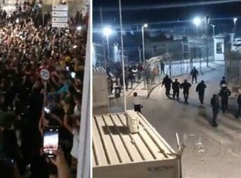 Σκηνές πανικού στη Σάμο: Επεισόδια και 5 συλλήψεις στη δομή μεταναστών – Φώναζαν συνθήματα υπέρ της Παλαιστίνης (video)