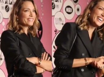 Με μαύρο σακάκι, δερμάτινη μίνι φούστα και διχτυωτές κάλτσες – Η λαμπερή εμφάνιση της Βίκυς Καγιά στο Kick off party του Madwalk 2023