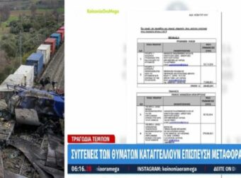 Σύγκρουση τρένων στα Τέμπη: «Τα μπάζωσαν όλα σε 72 ώρες. Το παιδί μας δεν βρέθηκε ποτέ» – Ο σπαραγμός συγγενή και οι καταγγελίες για επίσπευση μεταφοράς των βαγονιών (Video)