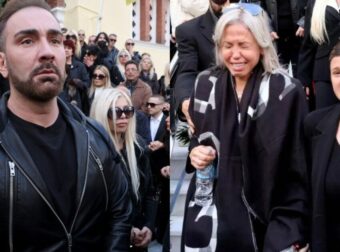 Στάθηκε δίπλα στα αδέρφια & τη μητέρα του: Ράκος ο Κοκλώνης στην κηδεία του Νίκου Φλωρινιώτη, η άγνωστη σχέση