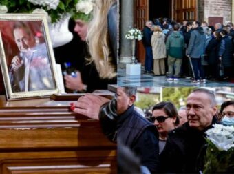Βασίλης Καρράς: Με το «Νύχτα Ξελογιάστρα» το τελευταίο αντίο – Ποιοι επώνυμοι ήταν παρόντες και το «καλή αντάμωση άρχοντα και μεγάλε δάσκαλε» που ακούστηκε (video)