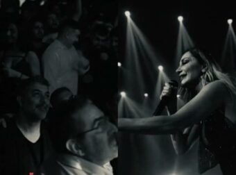 «Μη φύγεις» – Χαμός στον Βοτανικό με την αντίδραση του Βασίλη Μπισμπίκη στην αφιέρωση της Δέσποινας Βανδή