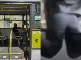 Σοκαριστικό βίντεο ντοκουμέντο: Επιβάτιδα «κομάντο» πηδάει από λεωφορείο του ΟΑΣΑ για να ξεφύγει από ελεγκτή!
