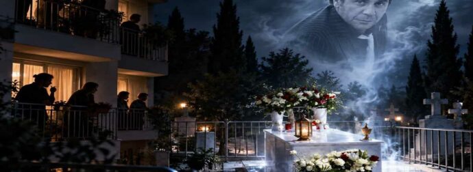 Ανατριχίλα! Τι συνέβη χθες στις 3 τα ξημερώματα στο μνήμα του Μαζωνάκη: Βγήκαν οι γείτονες στα μπαλκόνια-Η μυστηριώδης λάμψη που τους αναστάτωσε