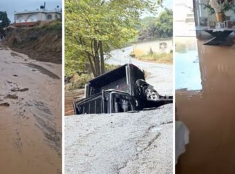 Σοβαρά προβλήματα από την κακοκαιρία στην Κρήτη: Πλημμύρες, κατολισθήσεις, κλειστοί δρόμοι και σχολεία, μπαράζ μηνυμάτων 112